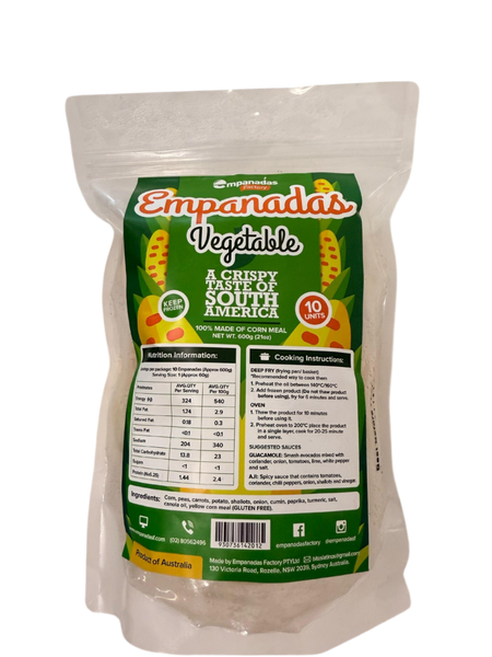 Vegetable Empanada - 600g Bag - 10 Empanadas