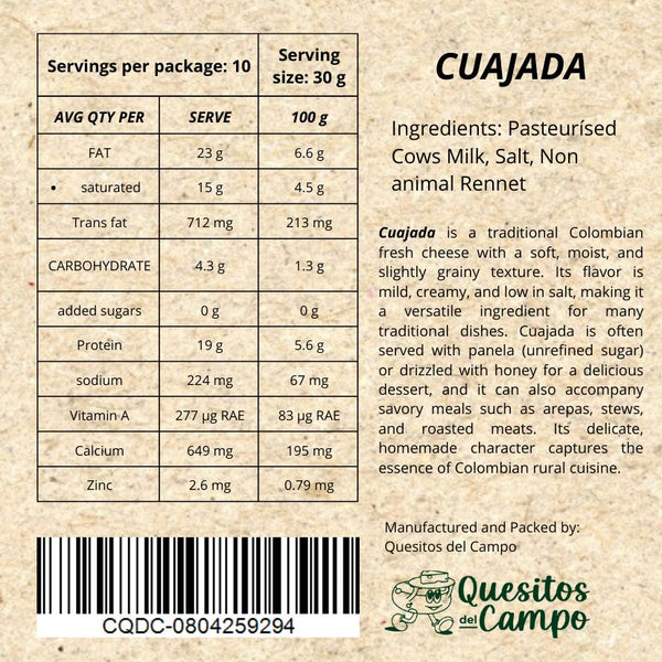 NEW! Fresh Cuajada Cheese - Quesitos del Campo