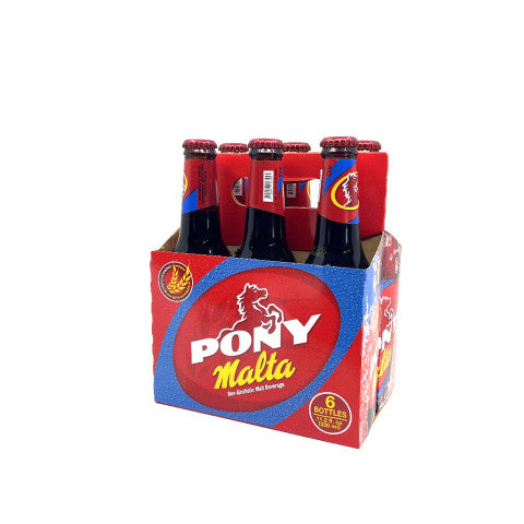 Pony Malta Malt 6 Pack - 330ml Glass Bottle