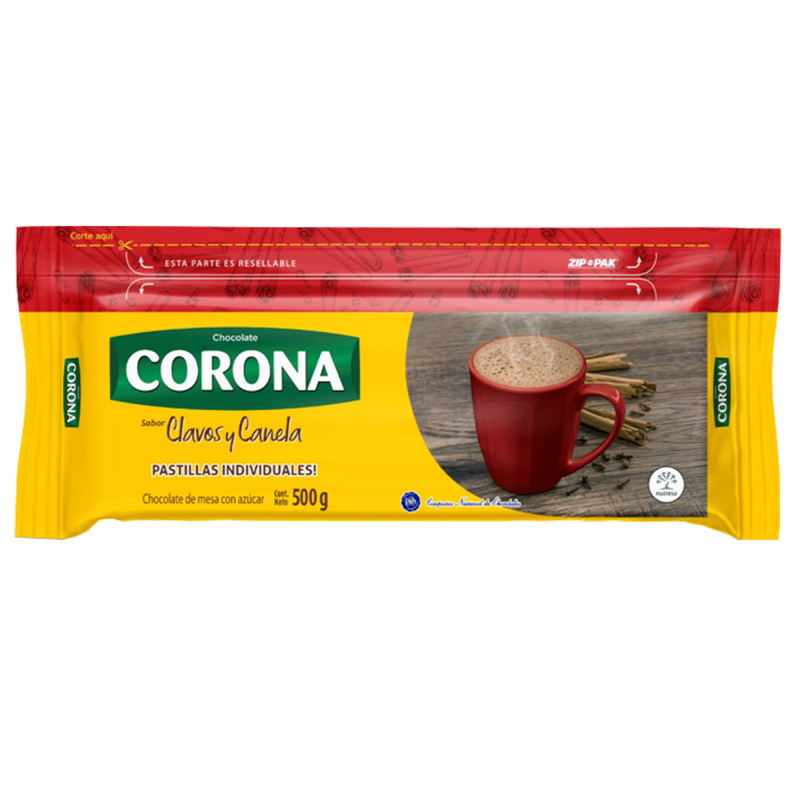 Chocolate Corona con Clavos y Canela - 450g