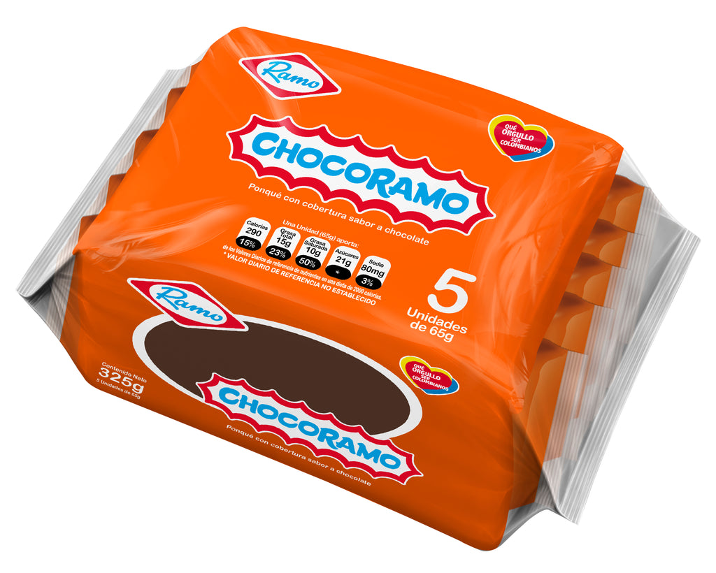 Chocoramo Tajada 5 Unds x 65g Each