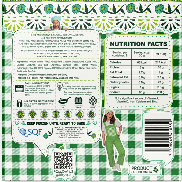 New! Empanadas Cheese & Spinach - 240g