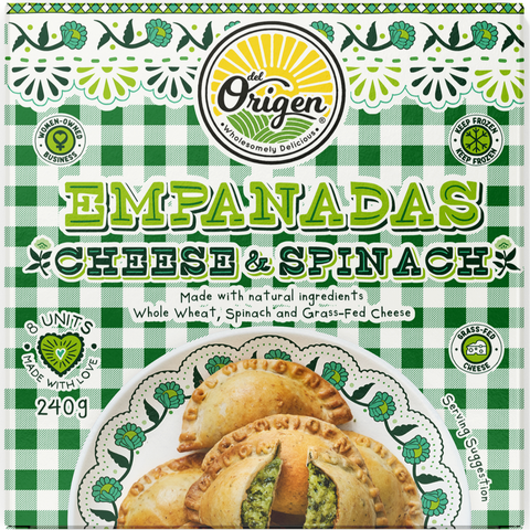 New! Empanadas Cheese & Spinach - 240g