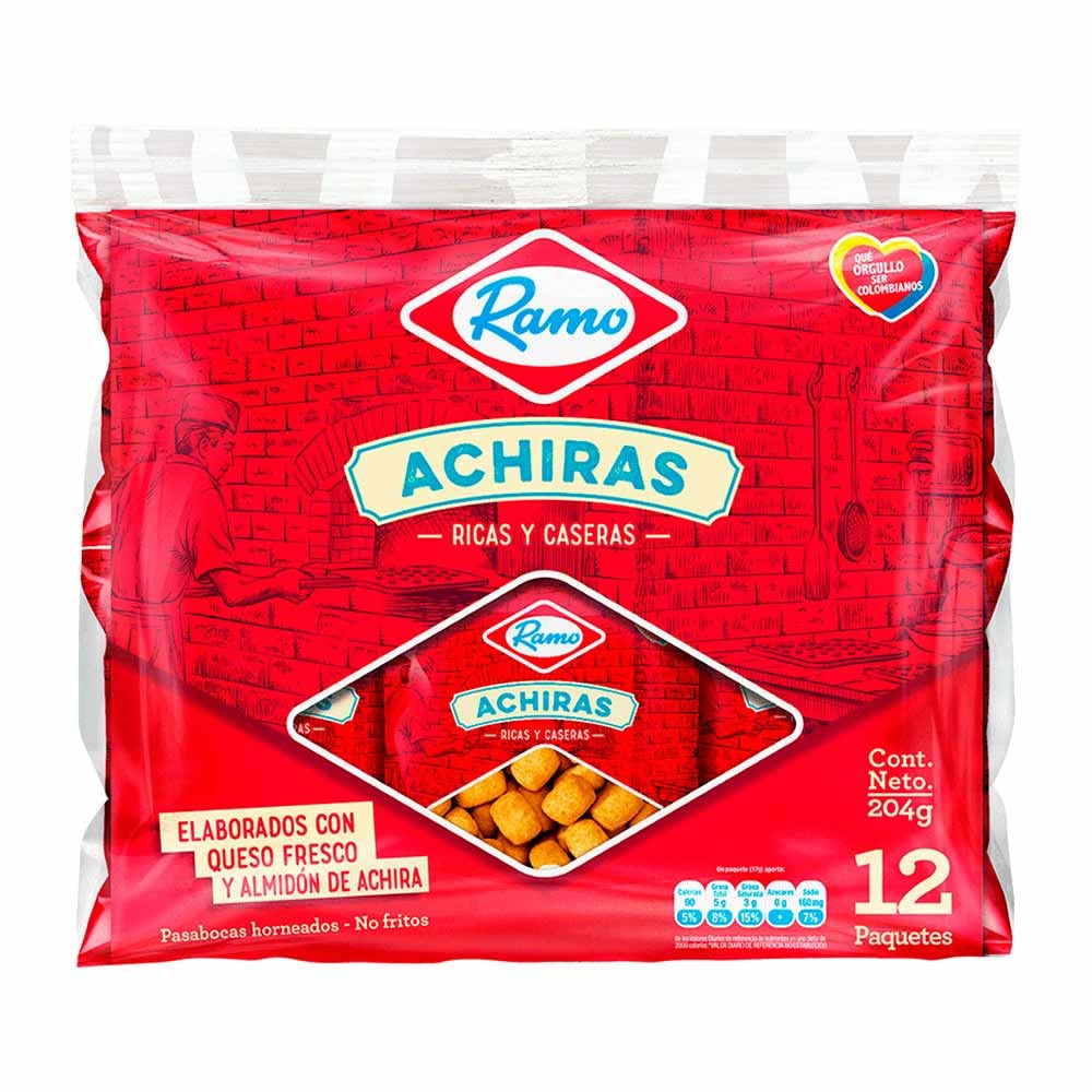 BUY 2 GET 1 FREE ANY RAMO SNACK AT CHECKOUT - Achiras Ramo 12 x 25g Bags