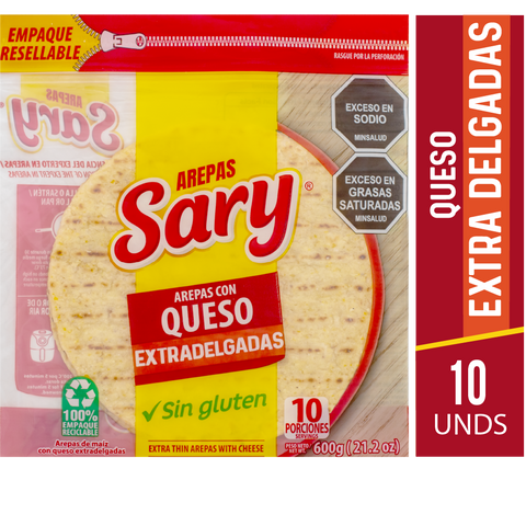 New! Arepa con Queso Extra Delgada - 10 und - 600g