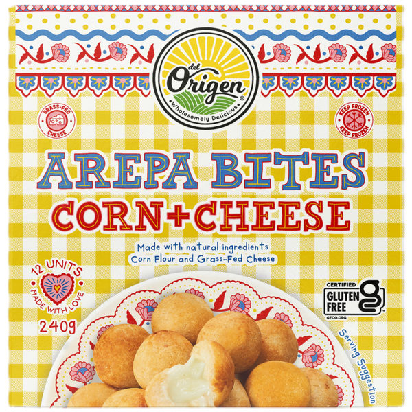 New! Arepa Bites Corn+Cheese - 240g -Gluten Free