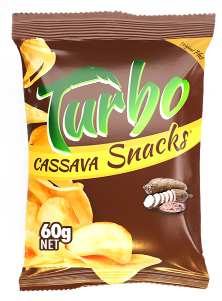 Turbo Cassava Snacks PLUS with Himalayan salt - 60g