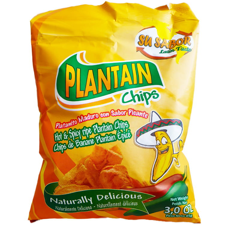 Hot and Spicy Ripe Plantain Chips 85g Bag