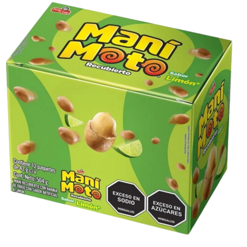 Mani Moto Crunchy Peanut Snack Lime Flavour 12 x 44g