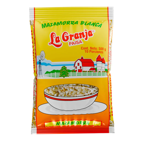 New! Mazamorra La Granja Pasia-  White Maize (500g)