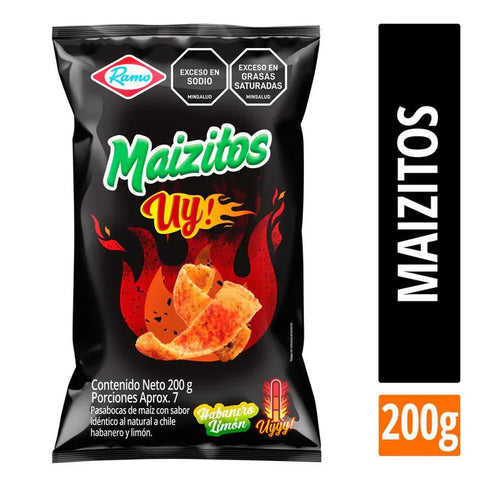 NEW! Maizitos UY Habanero Lime Corn Chips 200g