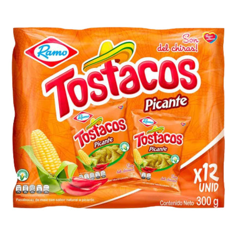 New! Tostacos Picantes 12 x 25g Bags ($1 per Bag)