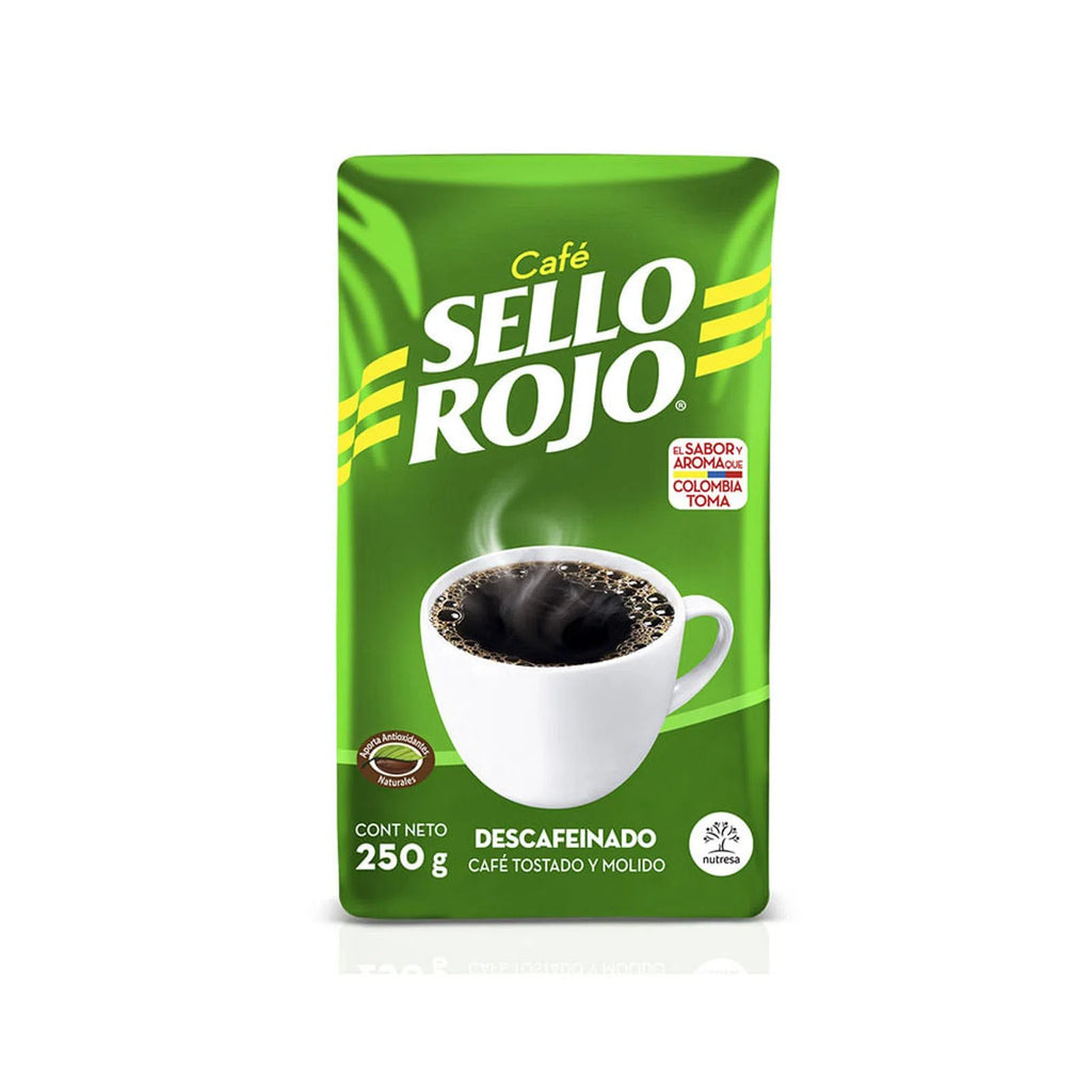 Medium Roast Ground Decaf Coffee Sello Rojo - 250g