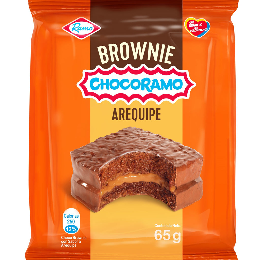Brownie filled with Arequipe (Dulce de Leche) -3 Unds x 65g