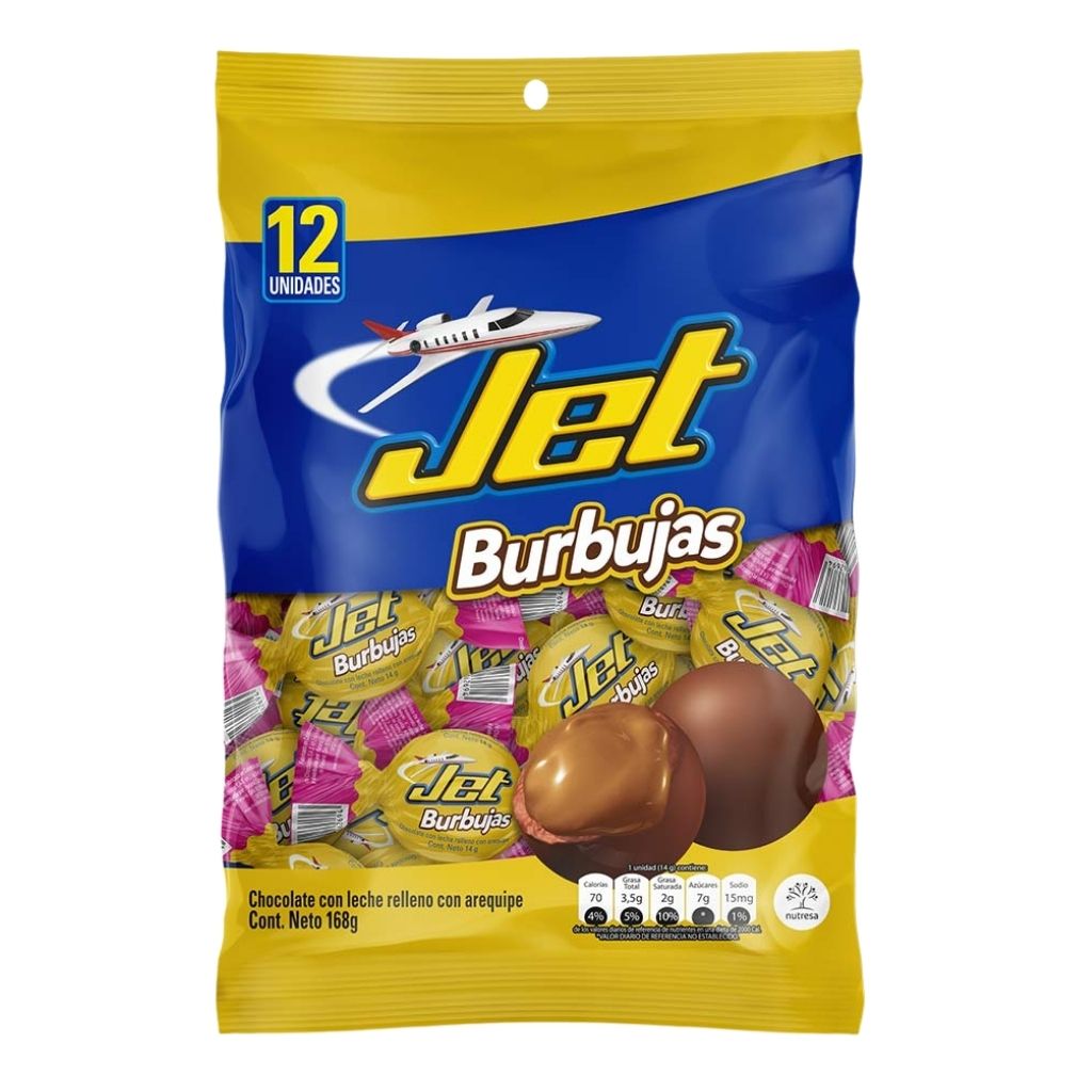 NEW! Jet Burbujas Chocolate (168g)