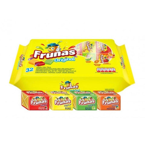 Frunas Chewy Fruit Candies -Pack of 32