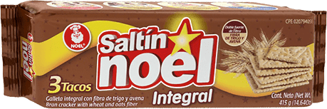 Wheat Soda Saltin Crackers Noel (415g) / Galletas Saltin Integrales Noel