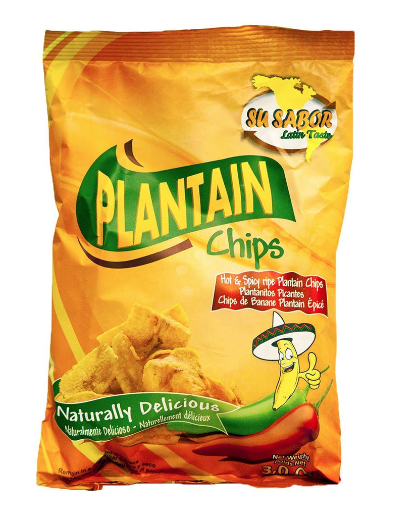 Hot and Spicy Ripe Plantain Chips (4 x 85g Bags)
