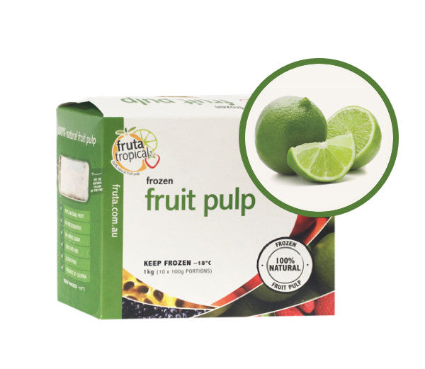 Lime Fruit pulp - 1Kg Box (10 x 100g Sachets)