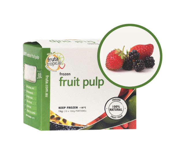Mixed Berry Fruit Pulp - 1Kg Box (10 x 100g Sachets)