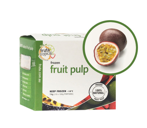 Passionfruit Fruit pulp - 1Kg Box (10 x 100g Sachets)
