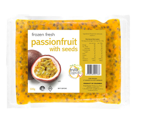 NEW! Passionfruit Pulp With Seeds - 500g